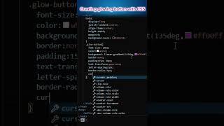 Creating glowing button | CSS | #coding #css #html #java #programming