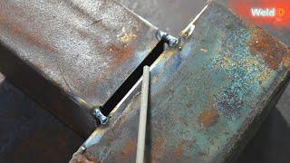 2 tips. For dealing with large gaps of stick welding square tube.