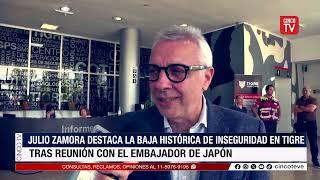 CINCO TV - Julio Zamora destaca la baja histórica de inseguridad en Tigre