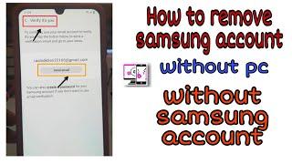 All Samsung  A 10/A20/A30s/A50/A70/ Mseries/ mobile Samsung account remove without password