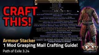 1 Mod Grasping Mail Crafting Guide! (Armour Stacker Chest) - Path of Exile 3.24