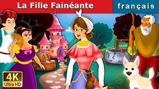 La Fille Fainéante | Lazy Girl in French  | Contes De Fées Français |@FrenchFairyTales