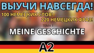 СЛУШАТЬ 100 СЛОВ И 220 ФРАЗ НА НЕМЕЦКОМ УРОВНЯ А2! ТЕМА Meine Geschichte! PLUSPUNKT DEUTSCH A2.1.