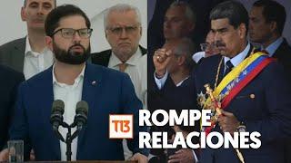 Maduro confirma ruptura de relaciones con Chile luego que Boric no reconociera resultados
