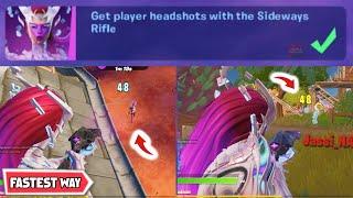 Sideways rifle Locations! Get PLAYER HEADSHOTS With The SIDEWAYS RIFLE! Cube Queen Challenges