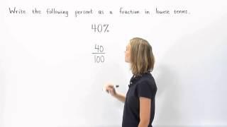 Percent to Fraction | MathHelp.com