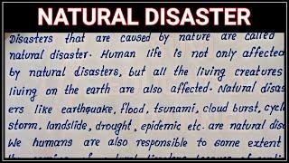 Write best English essay on Natural Disaster | Easy and short Natural Disaster English Paragraph