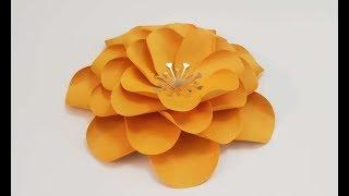 Paper flower template 2 giant paper flower tutorial for weddings, parties, backdrops