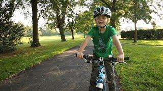 Super-fit 7yo girl cycles up to 25 miles a day