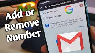 How to Add or Remove Gmail Recovery Phone Number | Change Google Account Recovery Phone Number