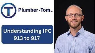 Understanding International Plumbing Code Chapter 9 Sections 913 to 917