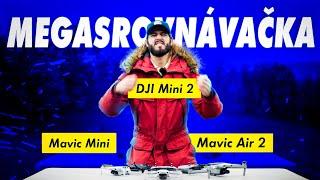 MEGAsrovnávačka: DJI Mini 2 vs. Mavic Mini vs. Mavic Air 2 [ Drak_Alex]