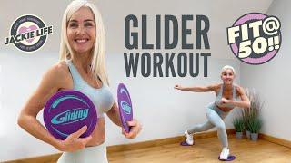 10 Min Full Body Workout with Gliders ️  Gliders Workout (Fitness for over Fifty)