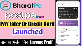 Bharatpe Post Pe Credit Card |सबको मिलने वाला Pay Later और Card| BharatPe Post Pe Buy Now Pay later