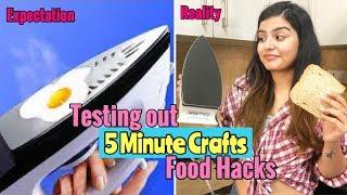 Trying Out Viral Food Hacks From 5 MINUTE CRAFTS Pt. 2 | Yashita Rai