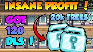 BEST MASS PROFIT PROJECT (HUGE MASSING 20k DISPLAY BLOCK TREES) - GROWTOPIA EASY PROFIT 2021