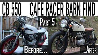 CB550 CAFE RACER BARN FIND...PART 5. FINISHED & FIRST RIDE