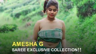 AMESHA G Saree Shoot Exclusive!! SareeLover Fashion Bloger