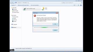windows couldn't connect to the printer
