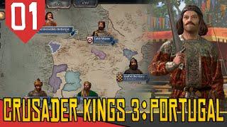 REINO DE PORTUGAL com NOVAS  MECÂNICAS! - Crusader Kings 3 Tours & Tournaments #01 [Gameplay PT-BR]