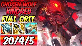 CHOSEN OF THE WOLF KINDRED FULL CRIT | Best Build & Runes for Kindred Jungle | League of Legends