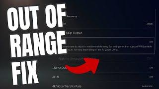 How to fix the Out of Range Error on the PS5 [HD60X]