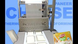 Paneer | Cheese Packing | Tray Sealer | Thermoforming Vacuum Sealer Machine | POWERVAC