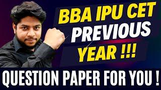 IP University IPU CET BBA 2021 Question Paper | BBA Previous Year Question Paper 