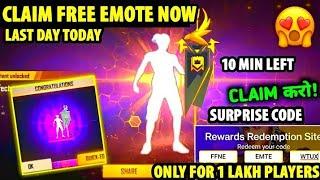 GUILD WAR FLAG EMOTE l FREE FIRE TODAY REDEEM CODE l FLAG EMOTE REDEEM CODE l FFIC REDEEM CODE