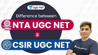 NTA UGC NET | CSIR UGC NET | Difference Between NTA UGC & CSIR UGC | by Shiv Sir