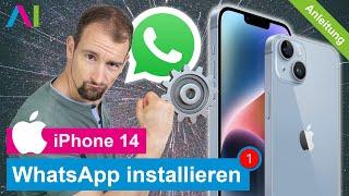 iPhone 14 - WhatsApp installieren •  • 1️⃣4️⃣ •  •  • Anleitung | Tutorial