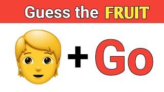 Guess the fruit by emojis  #guess #emoji #games #puzzle #quiz #emojichallenge #riddles