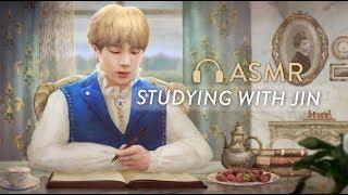 Studying with Jin  BTS ASMR (for sleep/relaxation)