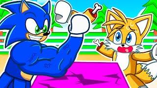 Roblox Arm Wrestling Simulator with SONIC & TAILS!