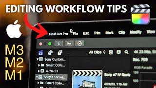 5 IMPORTANT Editing Workflow Tips for M3/M2/M1 Mac Users! || Final Cut Pro X (FCPX) Tutorial