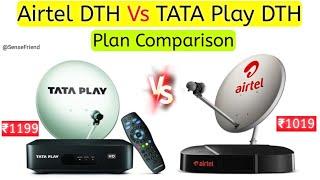 TataPlay Vs Airtel digital DTH 2023 Plans ComparisonTataPlay Vs Airtel DTH review