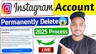 Instagram account delete kaise kare permanently | How to delete instagram account permanently 2025