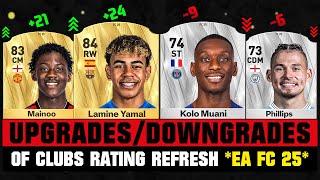 FIFA 25 | BIGGEST RATING UPGRADES & DOWNGRADES of Every Club (EA FC 25)!  ft. Yamal, Mainoo...