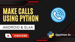 Make calls using 4 lines of python and SL4A #shorts #pyguru