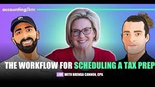 The Workflow For Scheduling a Tax Prep w/Brenda Cannon,CPA