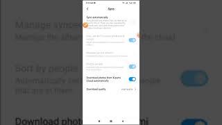 How to Gallery sync automatically setting on Xiaomi