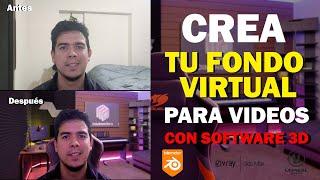 Como CREAR un FONDO VIRTUAL con SOFTWARE 3D (BIEN EXPLICADO)