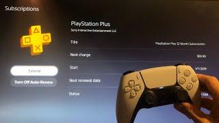 PS5: How to Extend/Cancel PS Plus Subscription Tutorial! (For Beginners) 2025