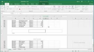 Excel Printing - Normal, Page Break preview and Page Layout view