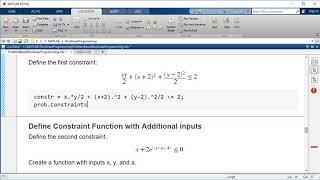 Problem-Based Nonlinear Programming - Mathematical Modeling with Optimization, Part 4