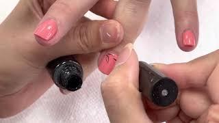 Simple line nail art/YouTube Amy Huynh