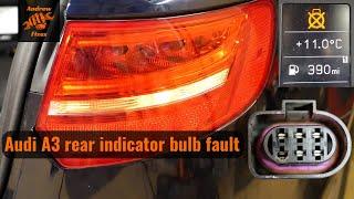 Audi A3 rear indicator bulb fault | Fixing it with a new bulb holder and wiring harness connector