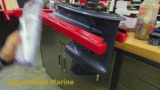 Yamaha 4 Stroke Outboard, How to change the gear lube, or lower unit gearcase oil.