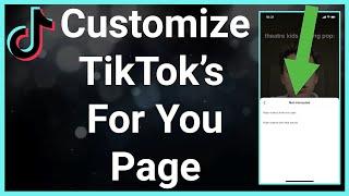 How To Reset & Customize TikTok FYP (For You Page)
