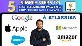  How to get 100's of interview calls from product based companies in 2 weeks? proven hacks !